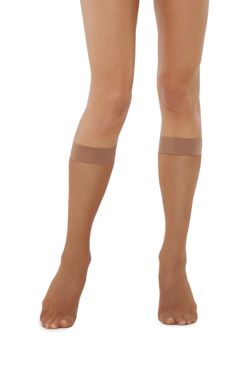 Twenties Knee High Socks, Alternate, color, HONEY