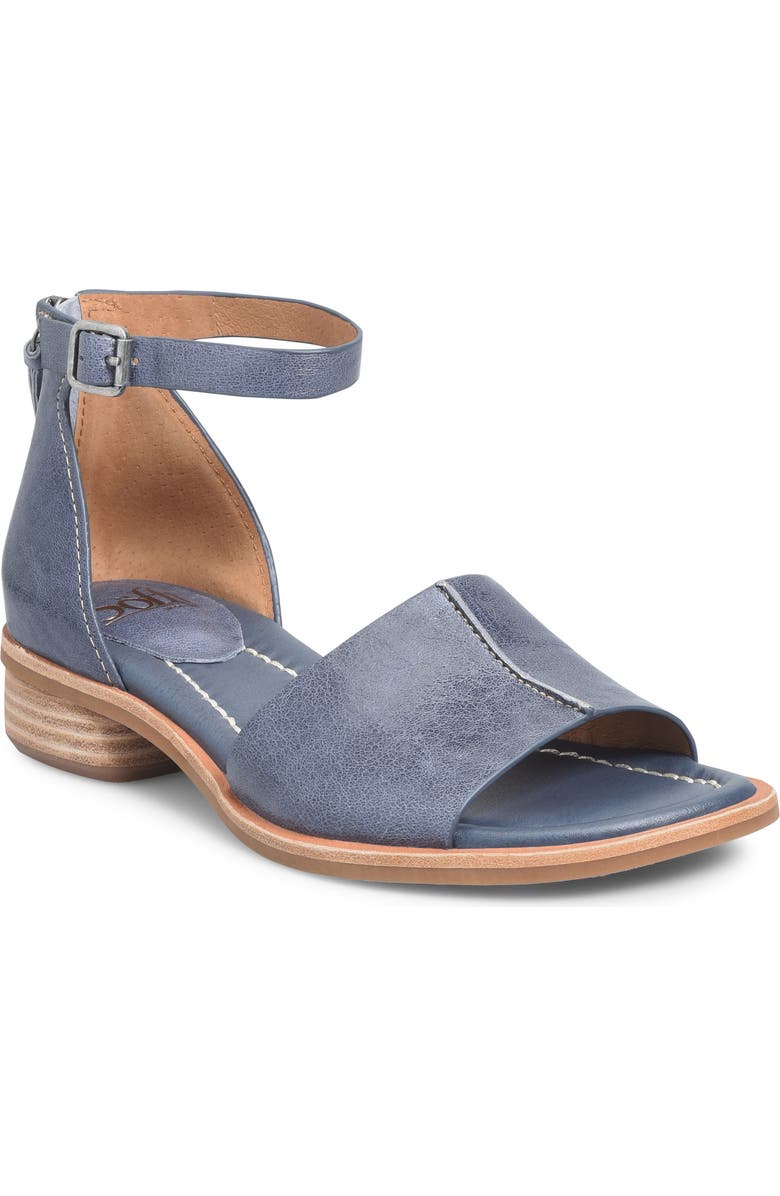 Söfft Faxyn Ankle Strap Sandal, Main, color, Blue