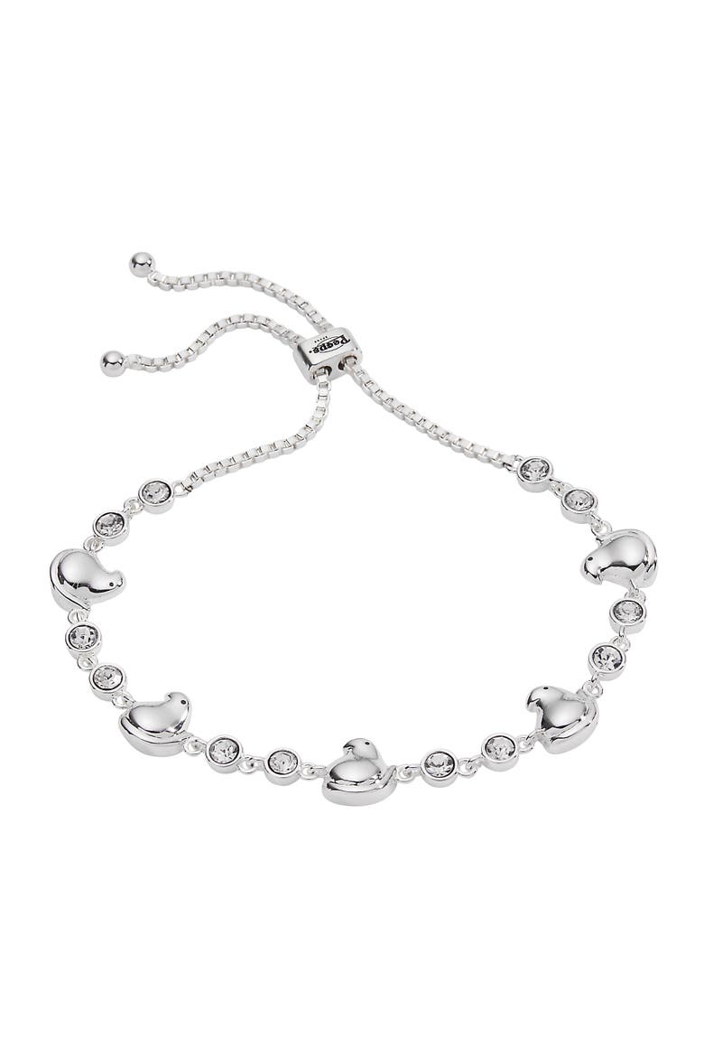 Peeps® Chick Bolo Bracelet, Main, color, Silver