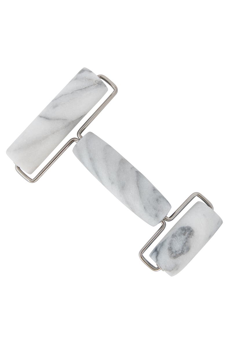 Artifacts Trading Company<sup>™</sup> Artifacts Trading Company Marble Double Pastry Roller, Main, color, White Matte