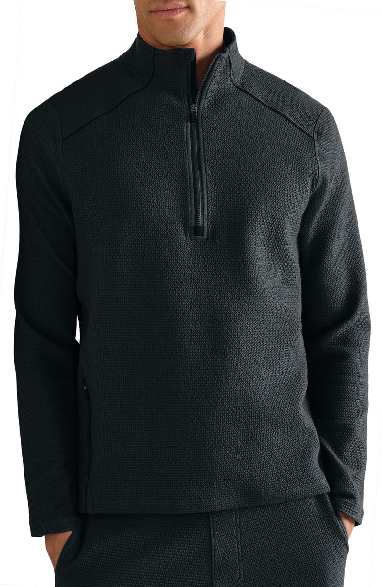 Rhone Tribeca Tech Half Zip Pullover, Main, color, Pine Gray