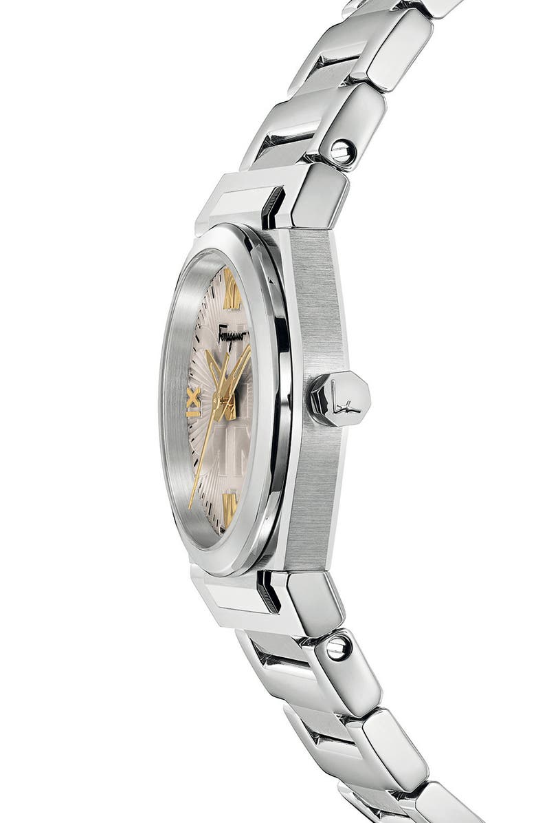 FERRAGAMO Salvatore Ferragamo Vega Bracelet Watch, 28mm, Alternate, color, Stainless Steel