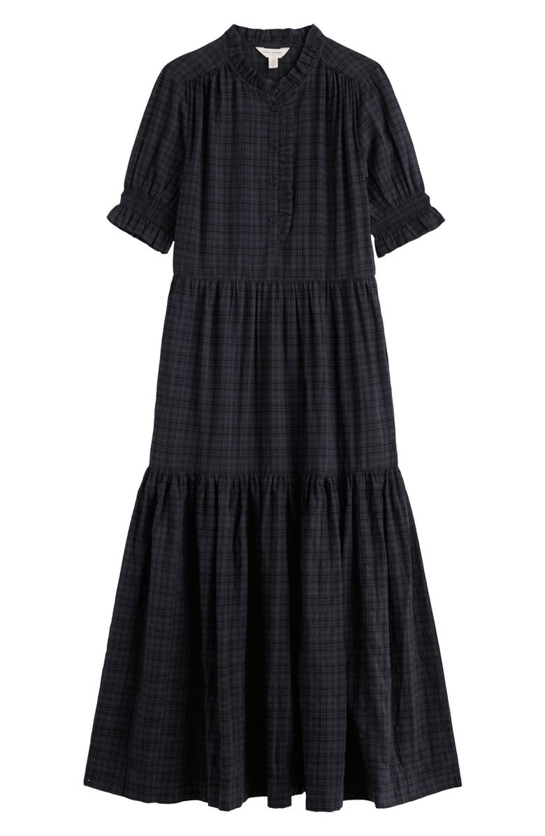 Seasalt Cornwall Feather Star Puff Sleeve Tiered Organic Cotton Blend Dress, Alternate, color, 