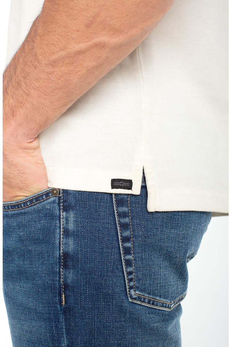 Cotton Piqué Polo, Alternate, color, EGRET