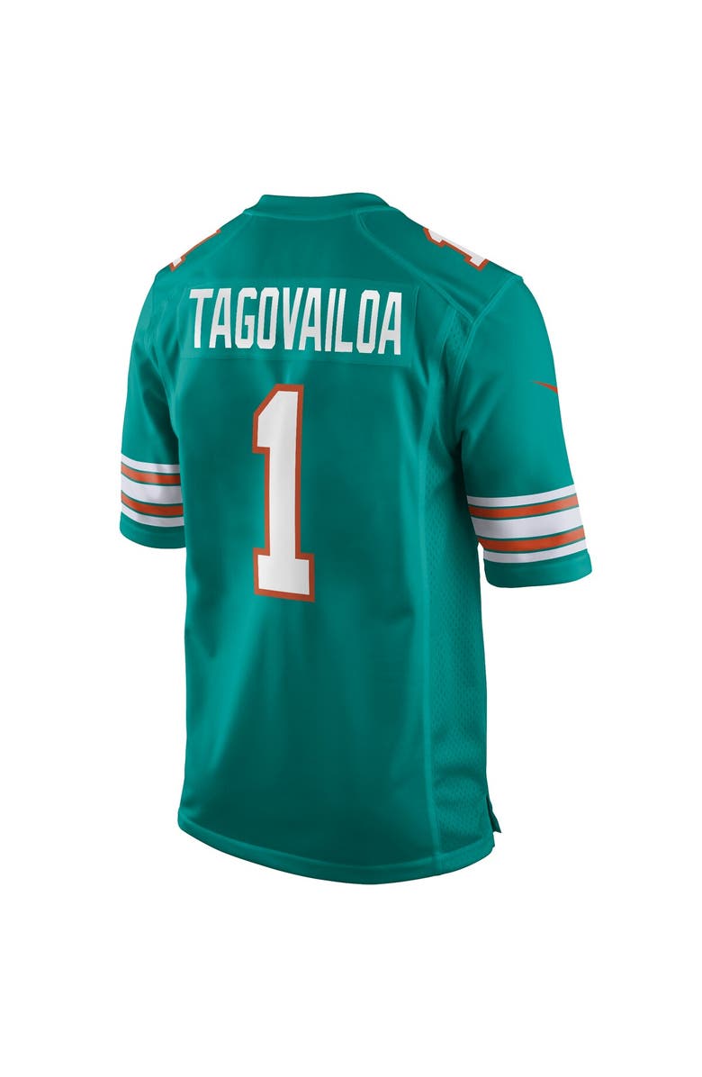Nike Men's Nike Tua Tagovailoa Aqua Miami Dolphins Alternate Game Jersey, Alternate, color, Aqua