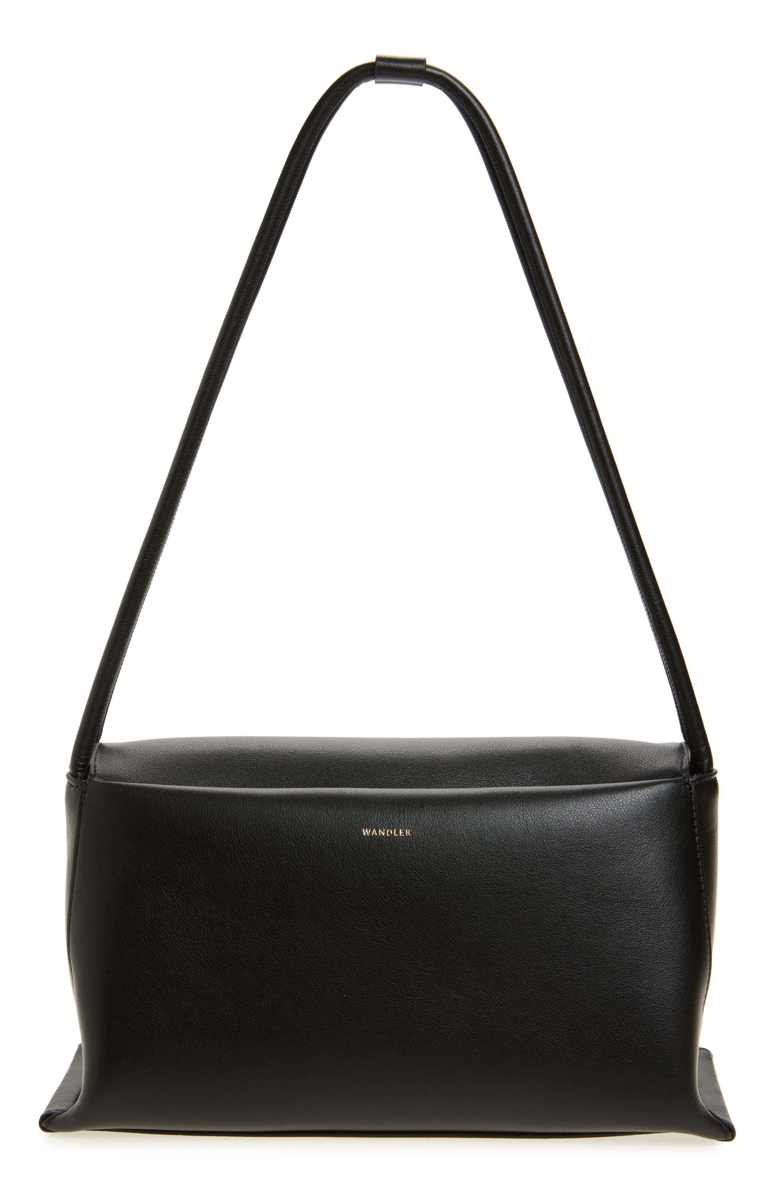 Wandler Veneto Leather Shoulder Bag, Alternate, color, Black 3200
