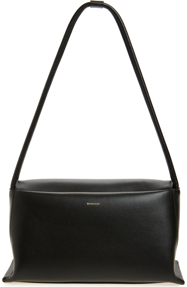 Wandler Veneto Leather Shoulder Bag, Alternate, color, Black 3200