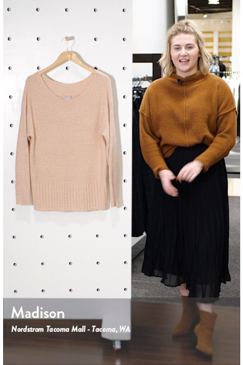 Ribbed Off the Shoulder Sweater video