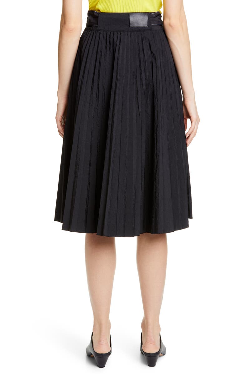 Proenza Schouler White Label Belted Parachute Skirt, Alternate, color, 