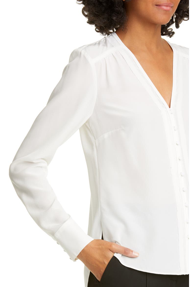Marella Silk Blouse, Alternate, color, IVORY