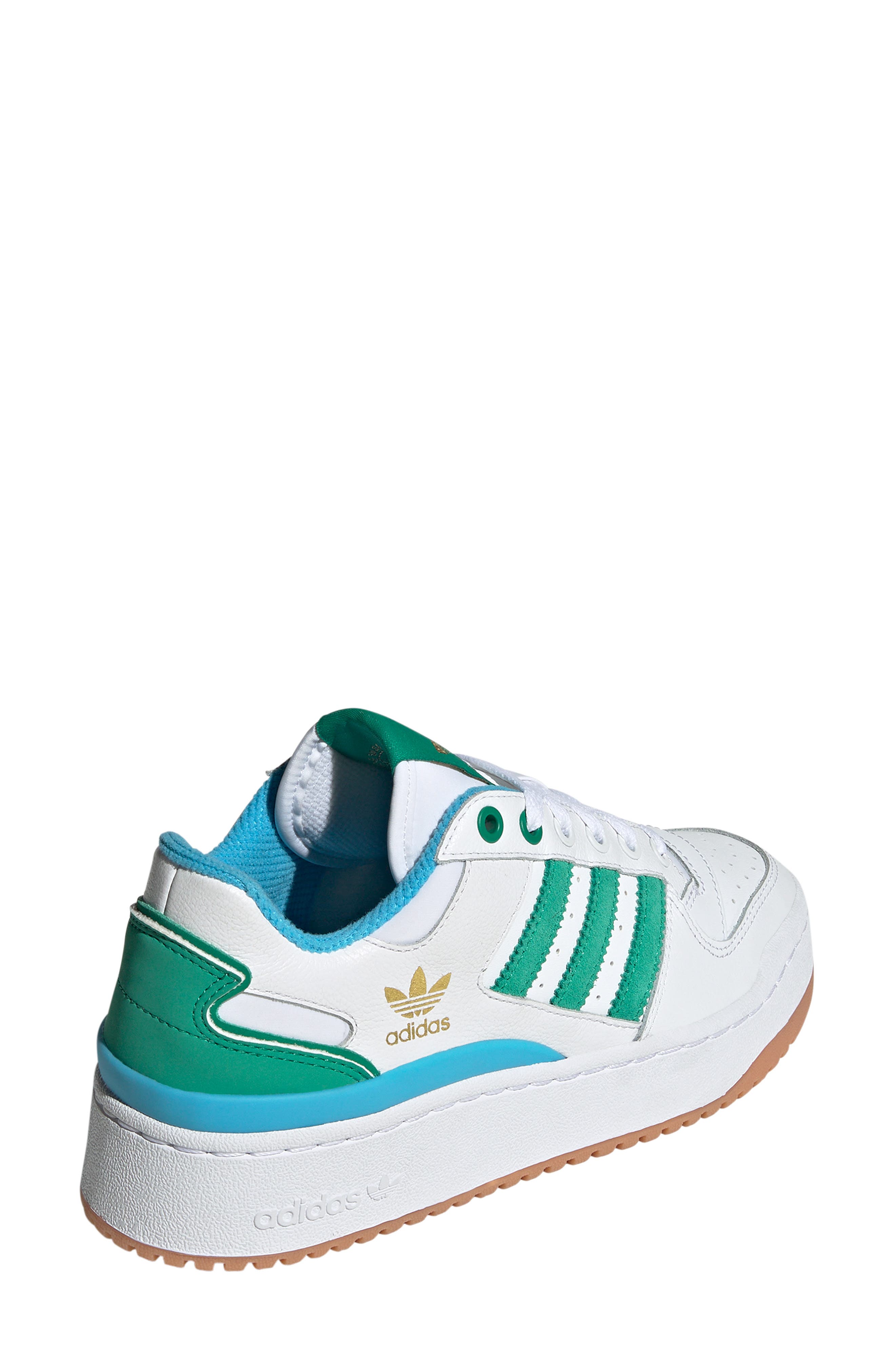 adidas Forum Bold Basketball Sneaker, Alternate, color, White/ Court Green/ Sky Rush