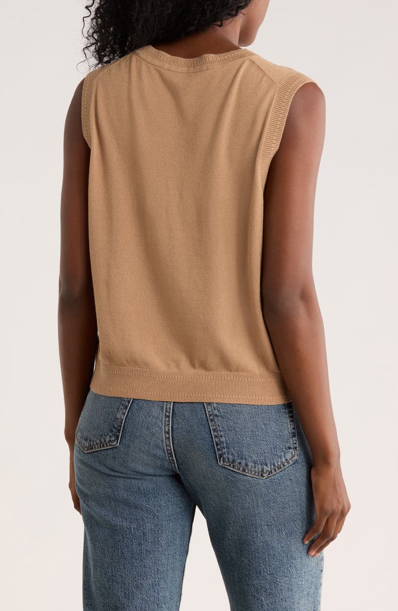 French Connection Cosysoft Sleeveless Sweater, Alternate, color, 22-Camel Mel