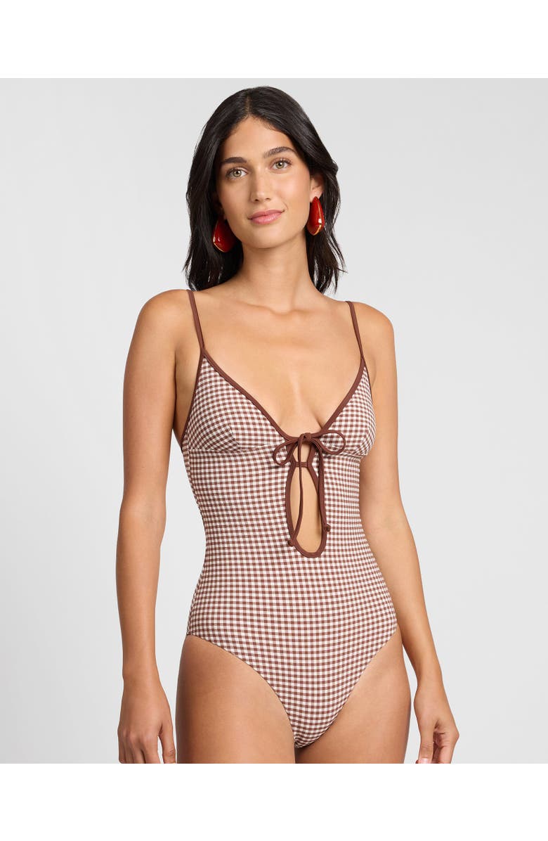 Onia Soleil One Piece, Alternate, color, Cappuccino/Egrt