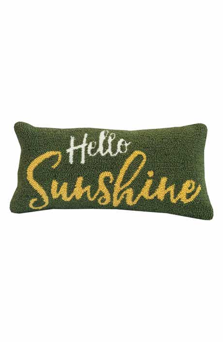 R16 HOME Hello Sunshine Accent Pillow