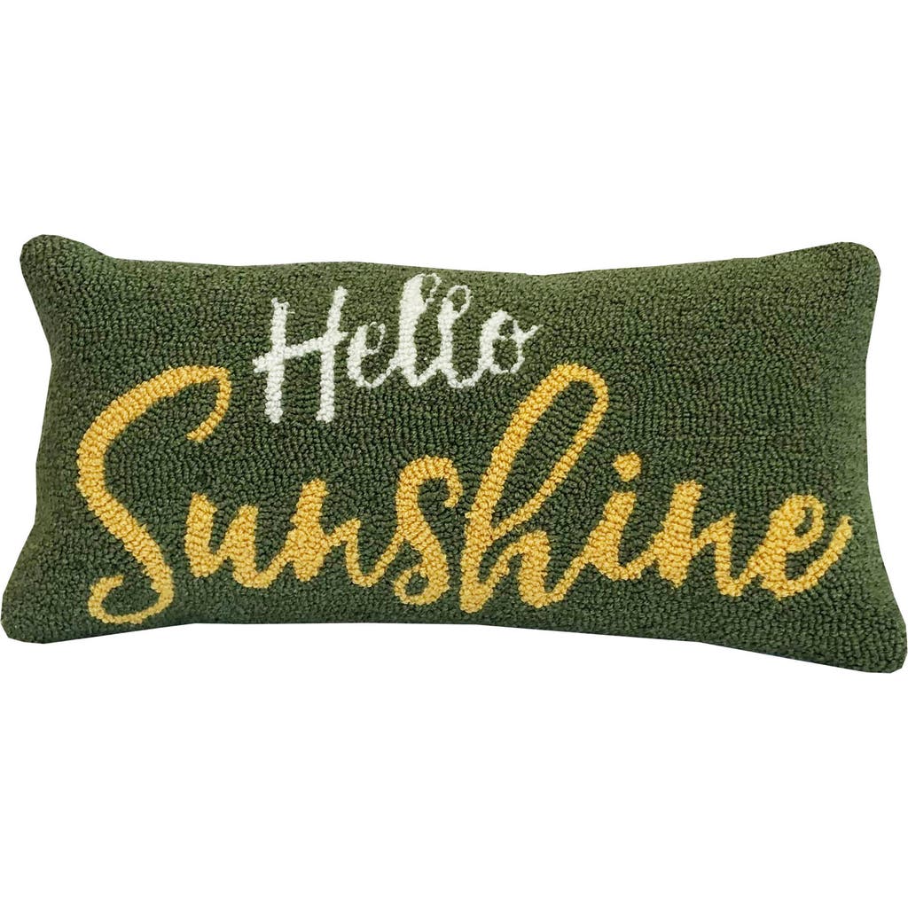 R16 Home Hello Sunshine Accent Pillow In Green
