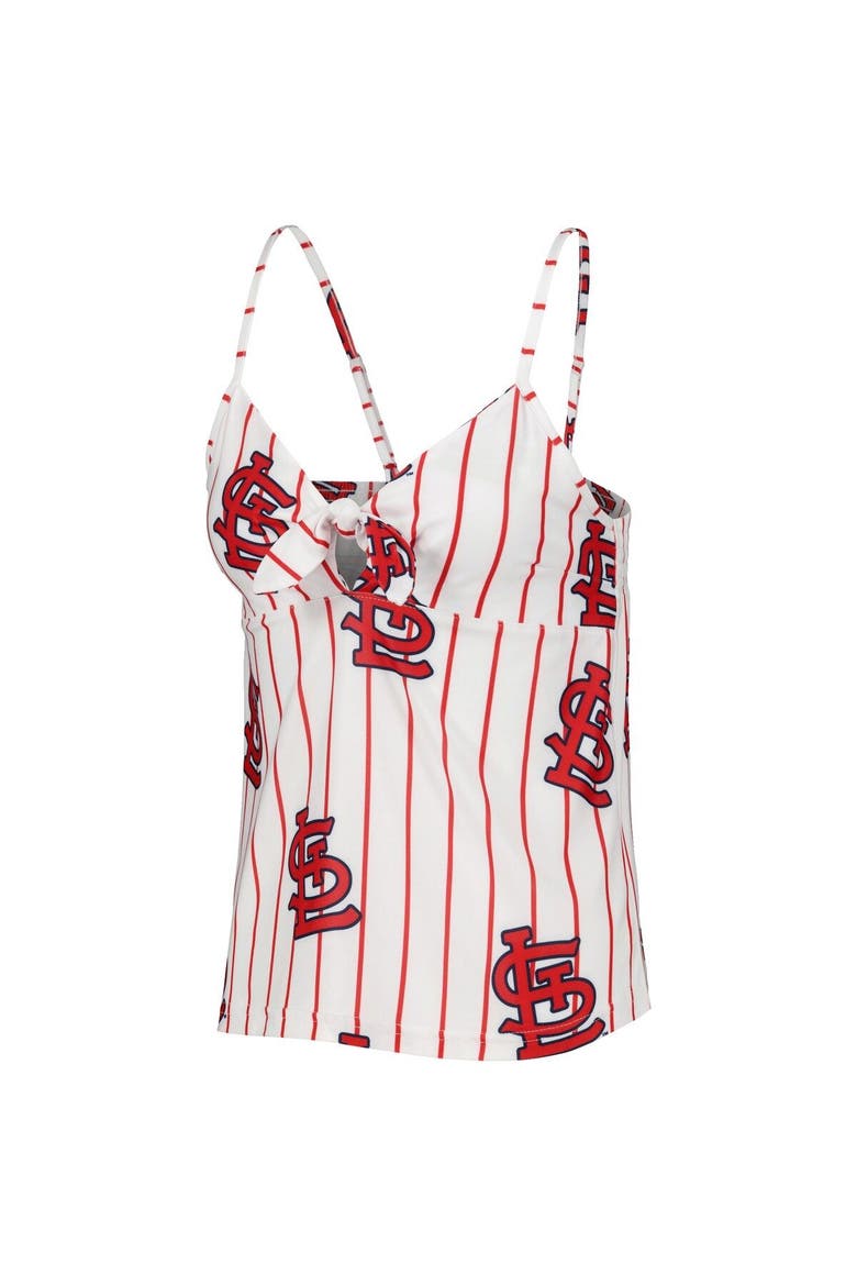 Women's Concepts Sport White St. Louis Cardinals Reel Allover Print Tank Top & Shorts Sleep Set, Alternate, color, White