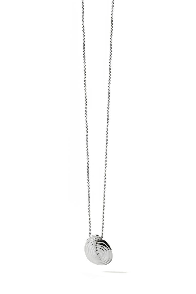Mini Spiral Pendant Necklace, Alternate, color, SILVER