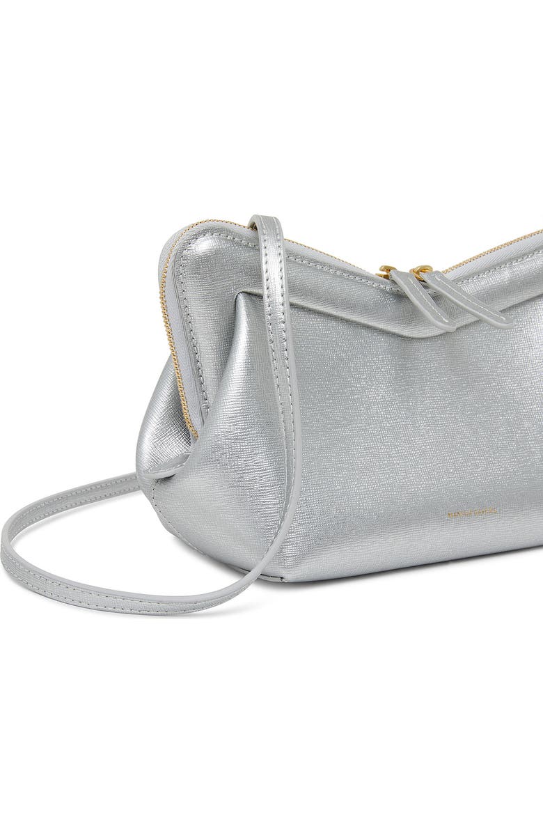 Mansur Gavriel Mini M Frame Metallic Leather Shoulder Bag, Alternate, color,