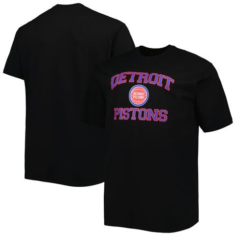 Men's Black Detroit Pistons Big & Tall Heart & Soul T-Shirt