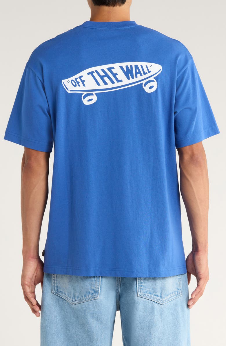 Vans Logo Graphic T-Shirt, Alternate, color, True Blue