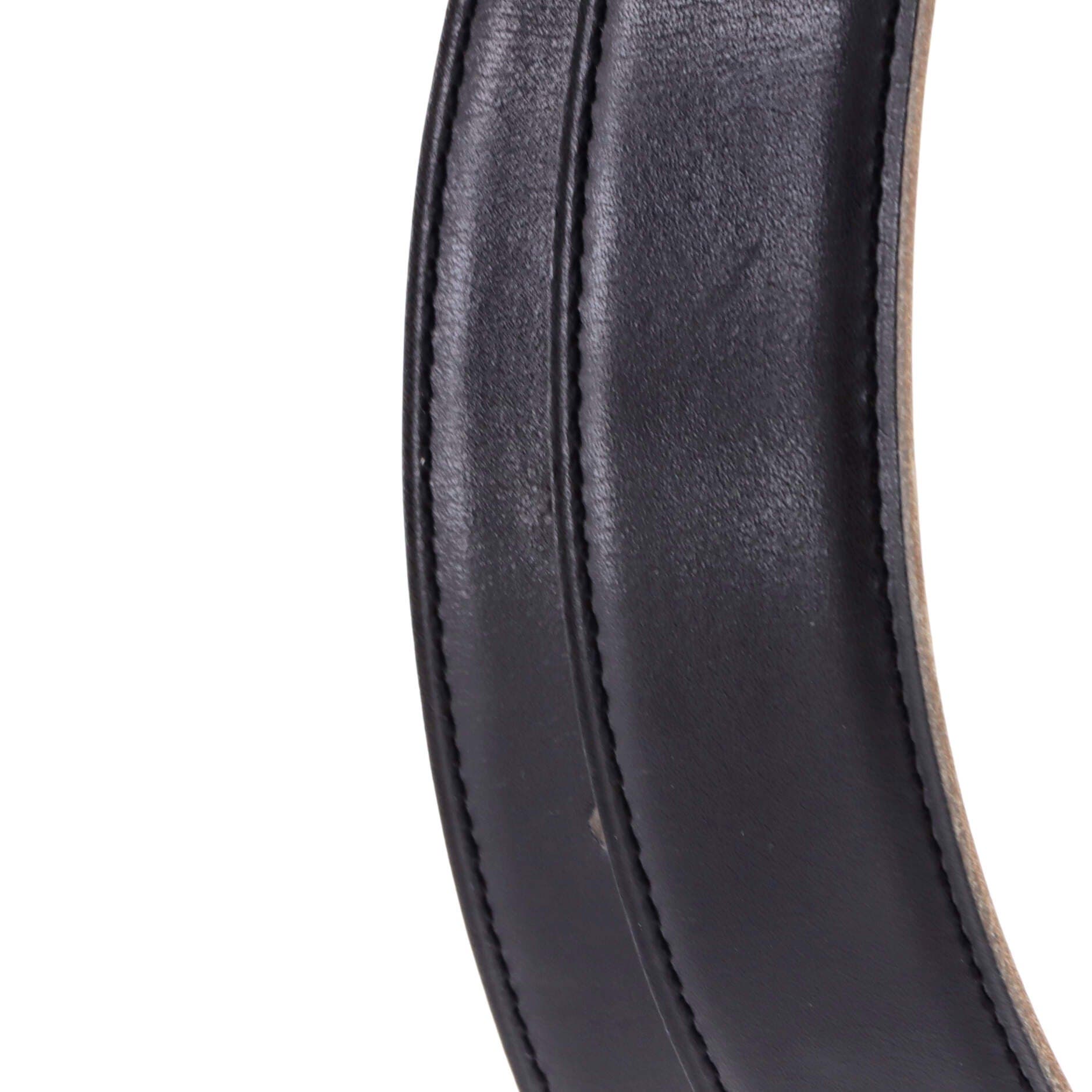 Pre-Owned Hermes Constance Reversible Belt Leather Medium, Alternate, color, Black