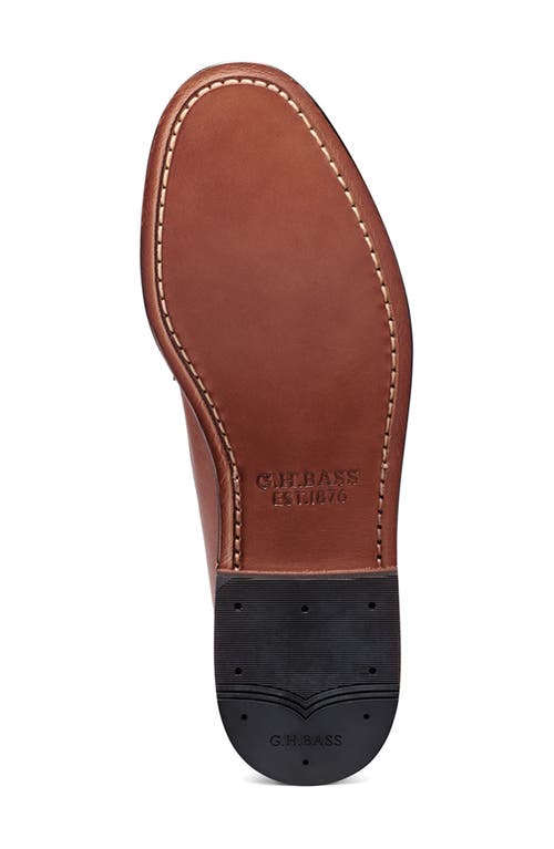 G.h.bass Larson Woven Weejun Penny Loafer In Dark Tan