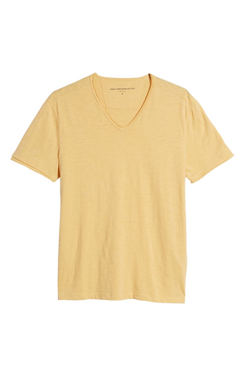 John Varvatos Star USA Slub V-Neck T-Shirt, Alternate, color,