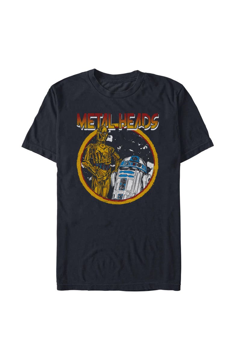 Star Wars: A New Hope Men's Star Wars A New Hope Metal Heads  Graphic T-Shirt, Alternate, color, Black
