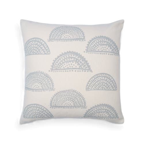 Naki & Ssam Sunlit Splendor Petite Sunburst Print Square Pillow In Blue