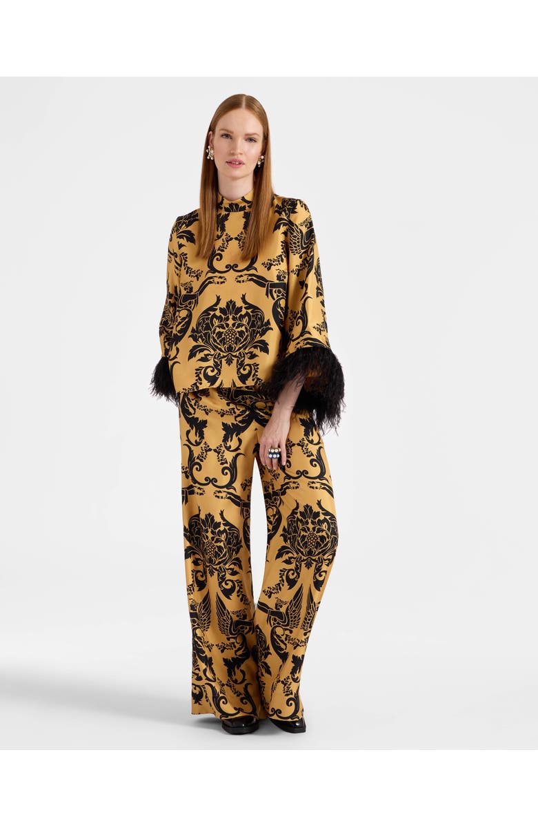 La DoubleJ Palazzo Pants Cherubs Gold, Main, color, 