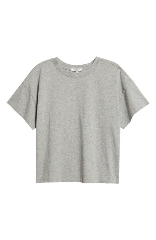 Rag & Bone Kelley Boxy Cotton Jersey T-shirt In Gray