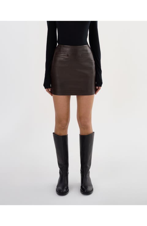 ROWAN | Leather Mini Skirt