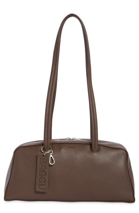 Recycled Leather Bowler Bag