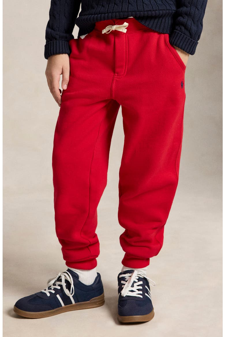 Kids' Fleece Joggers, Alternate, color, RL 2000 RED