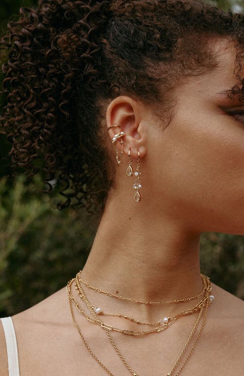 Rc Retro Chic Aeolian Echo Earrings Set In Gold