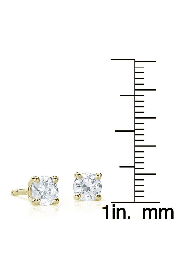 14K Yellow Gold Diamond Stud Earrings - 0.50ctw, Alternate, color, YELLOW