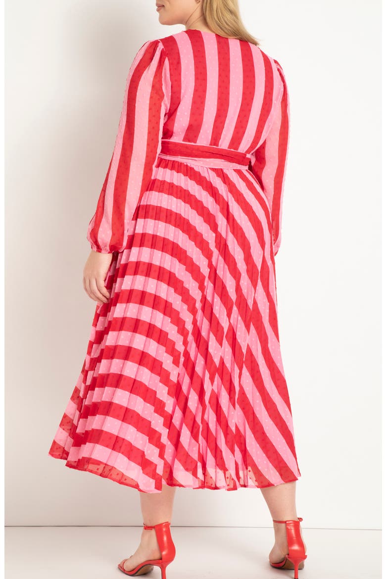 Stripe Long Sleeve Wrap Dress, Alternate, color, SWEETS FOR MY SWEET