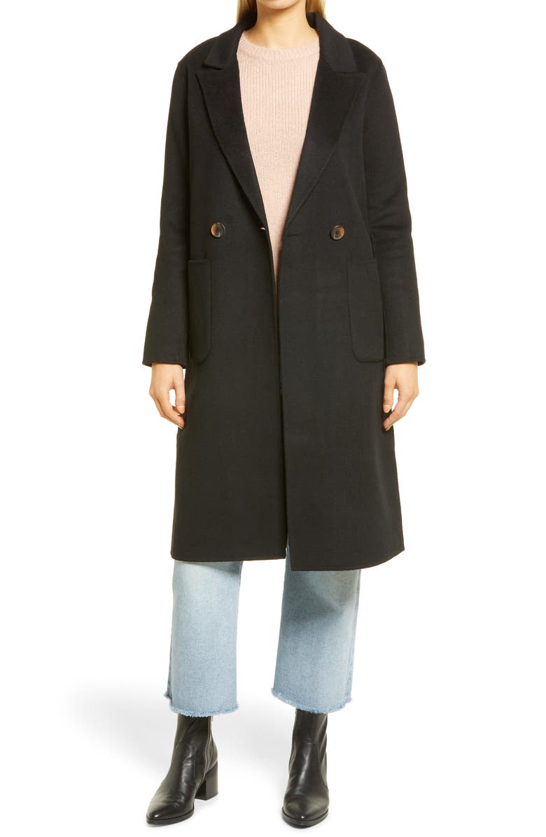 Halogen<sup>®</sup> Double Face Wool Coat, Main, color,