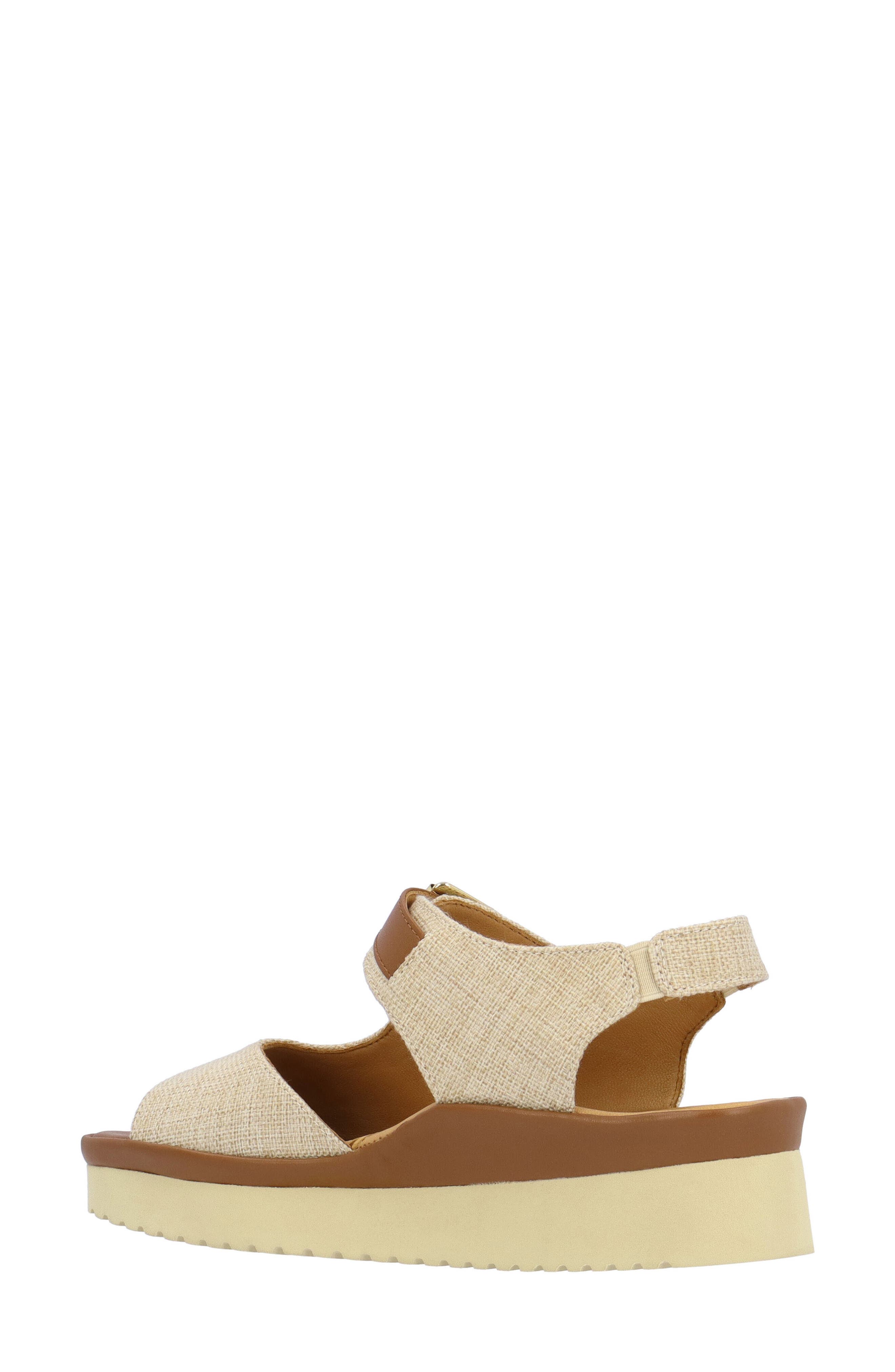 L'Amour des Pieds Azenor Ankle Strap Sandal, Alternate, color, Natural