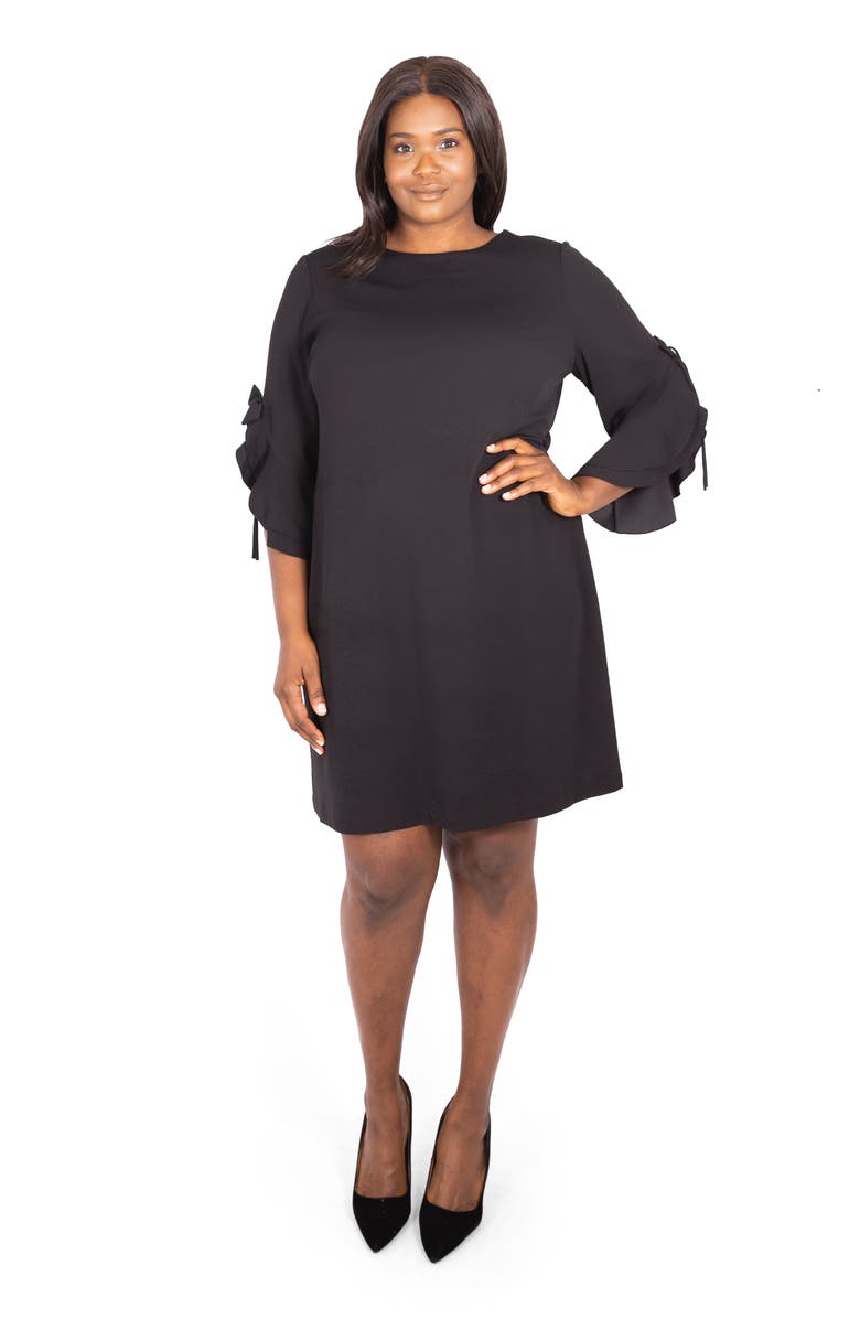 Marée Pour Toi Ruffle Tie Sleeve Dress, Alternate, color,