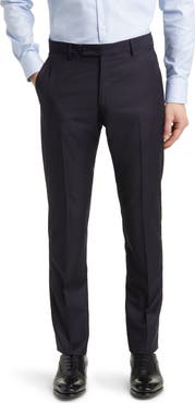 Zanella Noah Classic Serge Wool Straight Leg Pants