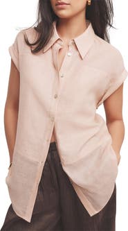 MINT VELVET Linen Blend Panel Shirt