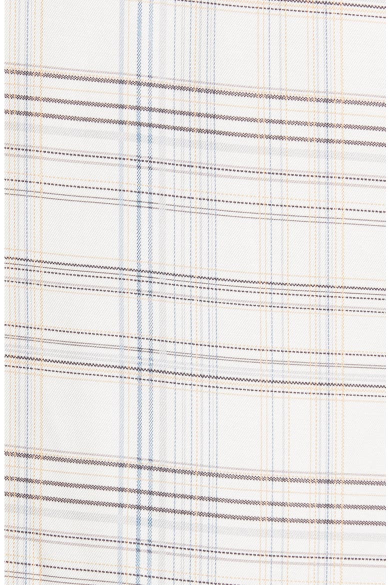 Etched Plaid Silk Blend Blouse, Alternate, color, SNOW COMBO