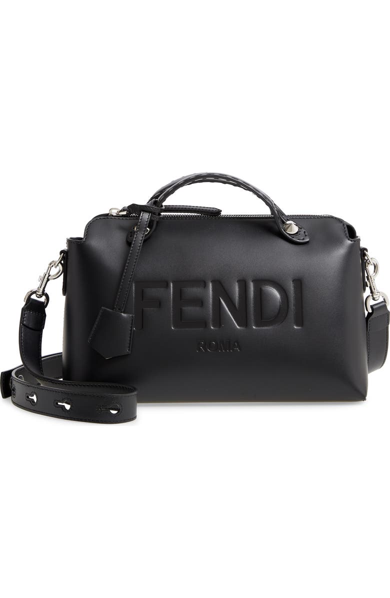Fendi Medium By The Way Calfskin Leather Satchel, Main, color,