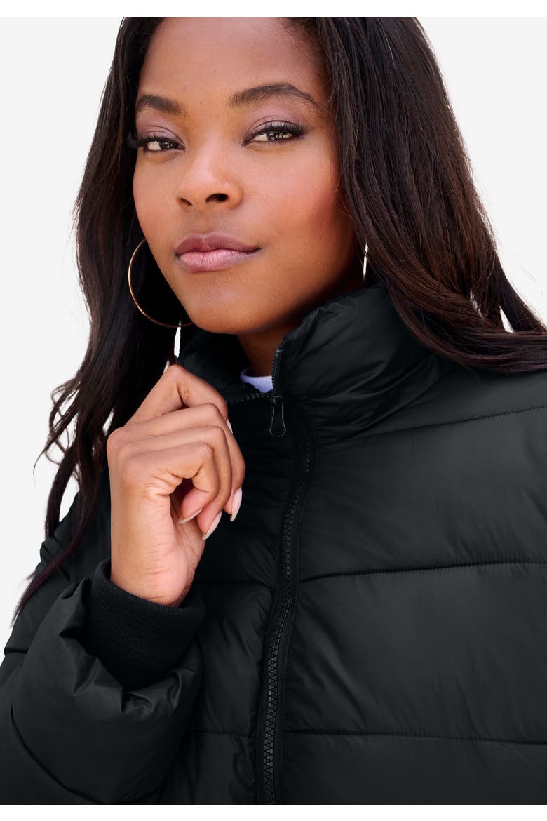 Plus Size Lightweight Quilted Jacket, Alternate, color, MIDNIGHT VIOLET