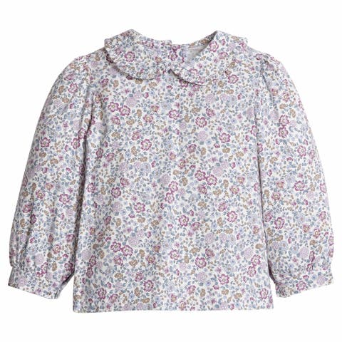 Kids' Floral Ruffled Shirt Dress (Little Kid & Big Kid)