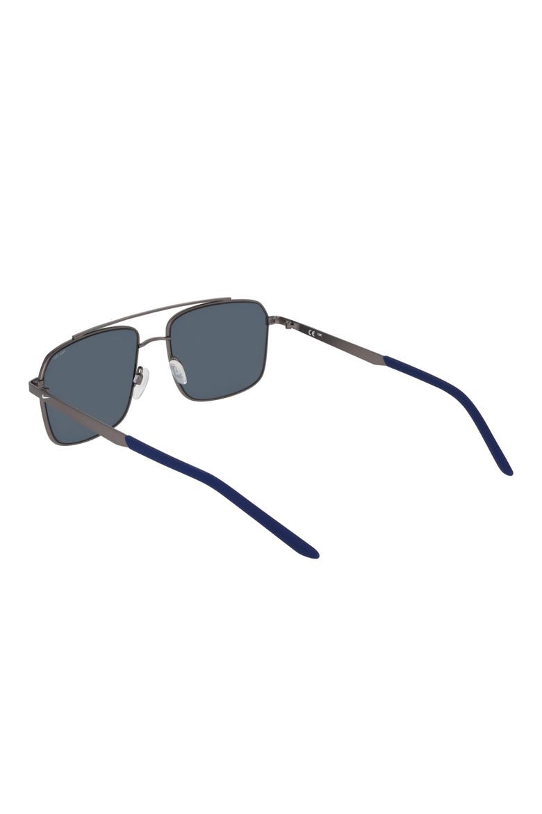 Traveler Strike 58mm Rectangular Sunglasses, Alternate, color, SATIN GUNMETAL / GREY