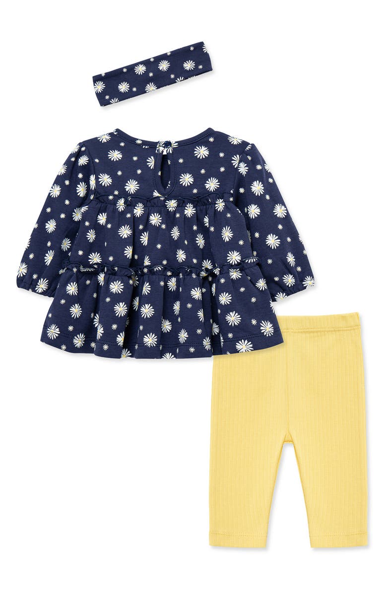 Little Me Daisies Tunic & Pants Set, Alternate, color, Blue