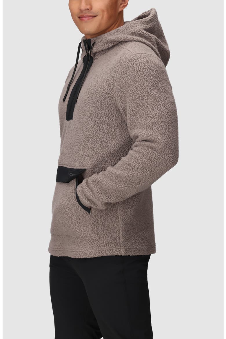 Grayland High Pile Fleece Hoodie, Alternate, color, SABLE