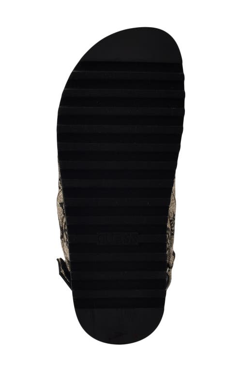 Guess Fadey Slingback Platform Sandal In Black